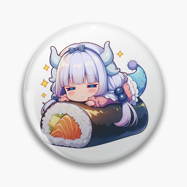 Item preview, Miss Kobayashi Chibi Kawaii Kanna Kamui Dragon Maid Sushi Bliss designed and sold by TanglenRabbit.