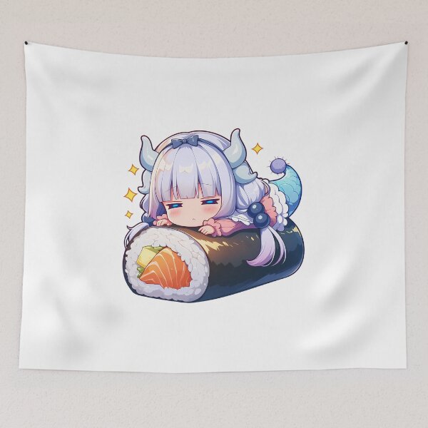 Item preview, Miss Kobayashi Chibi Kawaii Kanna Kamui Dragon Maid Sushi Bliss designed and sold by TanglenRabbit.