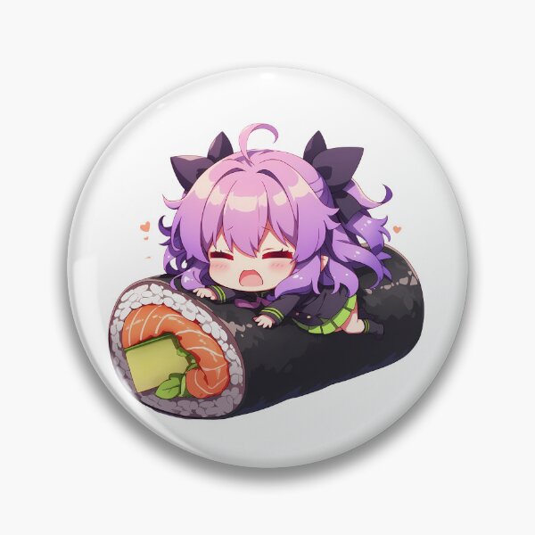 Item preview, Chibi Kawaii Hiiragi Shinoa Seraph End Sushi Play designed and sold by TanglenRabbit.