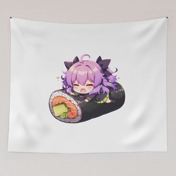 Item preview, Chibi Kawaii Hiiragi Shinoa Seraph End Sushi Play designed and sold by TanglenRabbit.