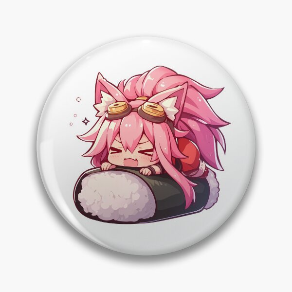 Item preview, Game Girl Chibi Kawaii Kokonoe Blazblue Sushi Sparkle designed and sold by TanglenRabbit.
