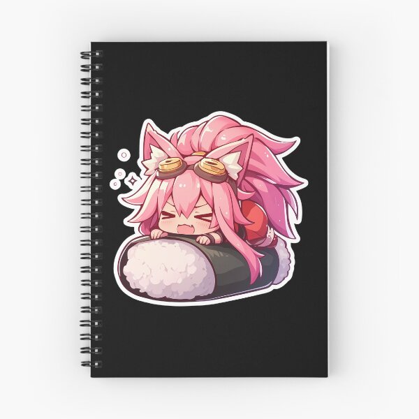 Item preview, Game Girl Chibi Kawaii Kokonoe Blazblue Sushi Sparkle designed and sold by TanglenRabbit.