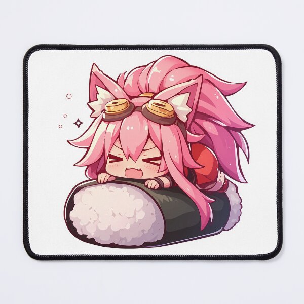 Item preview, Game Girl Chibi Kawaii Kokonoe Blazblue Sushi Sparkle designed and sold by TanglenRabbit.