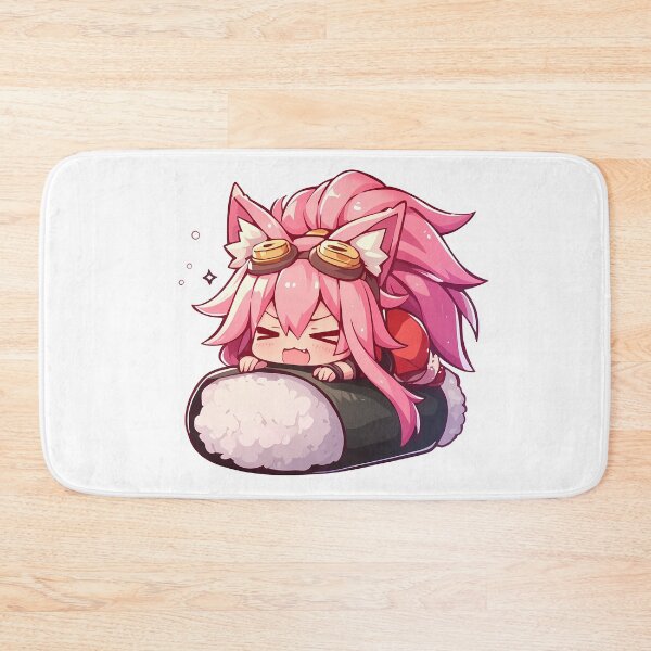 Item preview, Game Girl Chibi Kawaii Kokonoe Blazblue Sushi Sparkle designed and sold by TanglenRabbit.