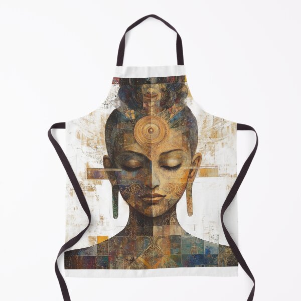 Item preview, Feminine Buddha Peaceful Goddess Head designed and sold by LabMandala.