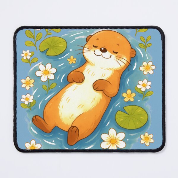 Item preview, Cute Relaxing Otter designed and sold by Tiny-roar-studio.