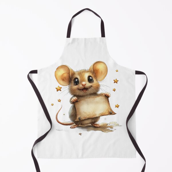 Item preview, Cute Woodland Mouse with Blank Sign in Wildflowers designed and sold by Jonaree Art Design.