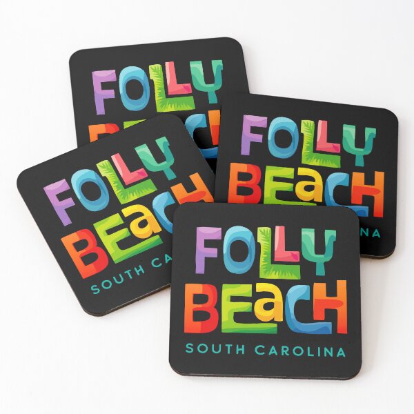 Item preview, Folly Beach South Carolina Retro Tropical Design designed and sold by Futurebeachbum.