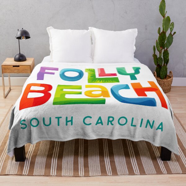 Item preview, Folly Beach South Carolina Retro Tropical Design designed and sold by Futurebeachbum.