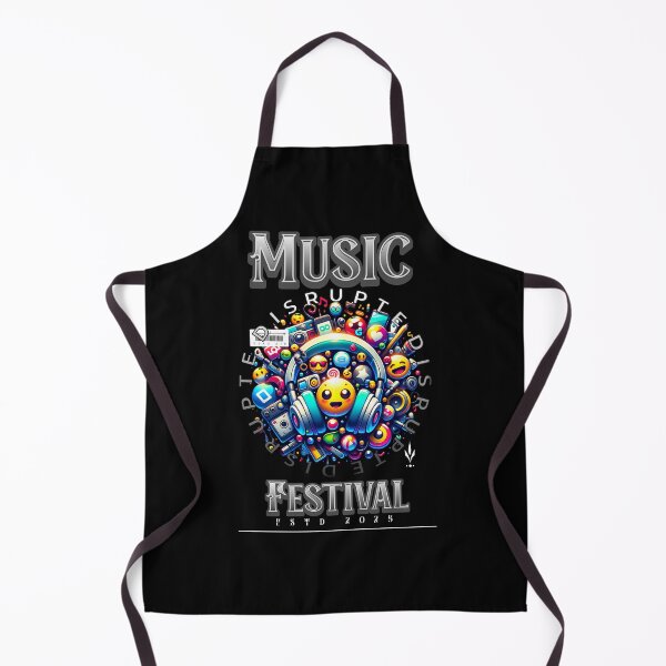 Item preview, Music Festival 2025 "Disrupted" Emoji & Headphones Digital Chaos Graphic design designed and sold by NSB-Design.