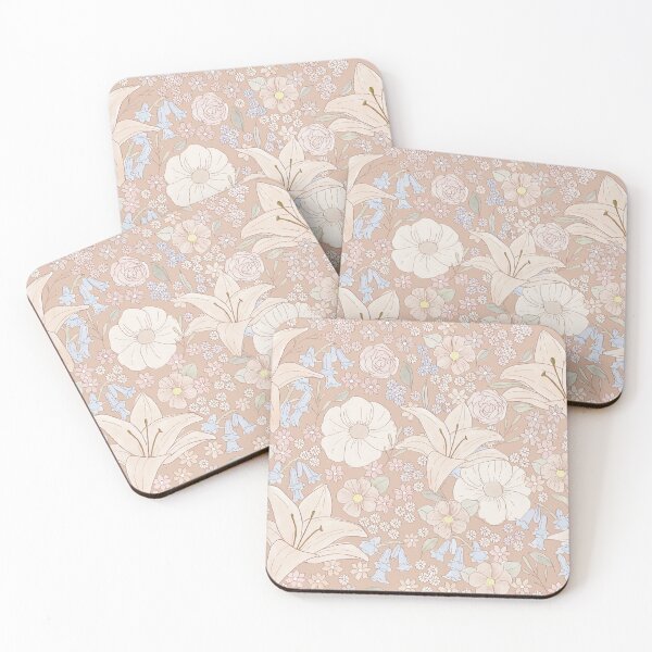 Item preview, Hedgie's Garden - Tonal - Pastel - Floral - Watercolour - Hand drawn designed and sold by frankiewallace.