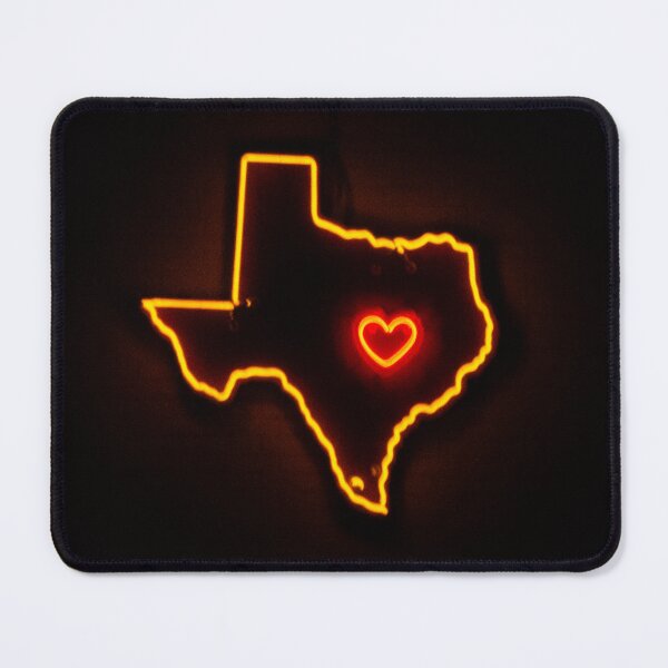 Item preview, Austin Texas Neon Sign with Heart – Lone Star State Pride designed and sold by BarrelbugDesign.