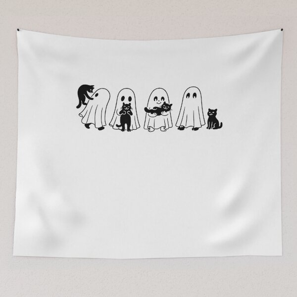 Item preview, Halloween Ghost, Spooky Season Cat designed and sold by Gormgunnarsson.