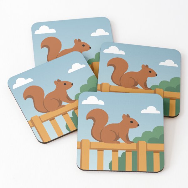 Item preview, Cute Minimalist Squirrel Wholesome Nature Art designed and sold by Vector Jack.