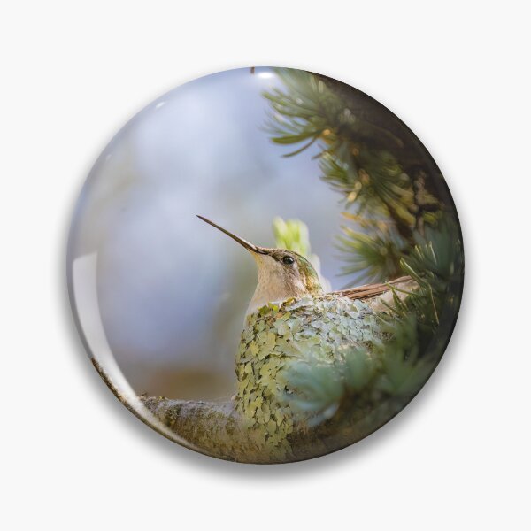 Item preview, Ruby-throated Hummingbird in Nest  designed and sold by Shannon Emmel .