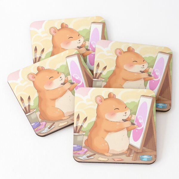 Item preview, Hamster Artist - Kawaii Illustration for Art and Creativity Lovers designed and sold by Nova-Moon.