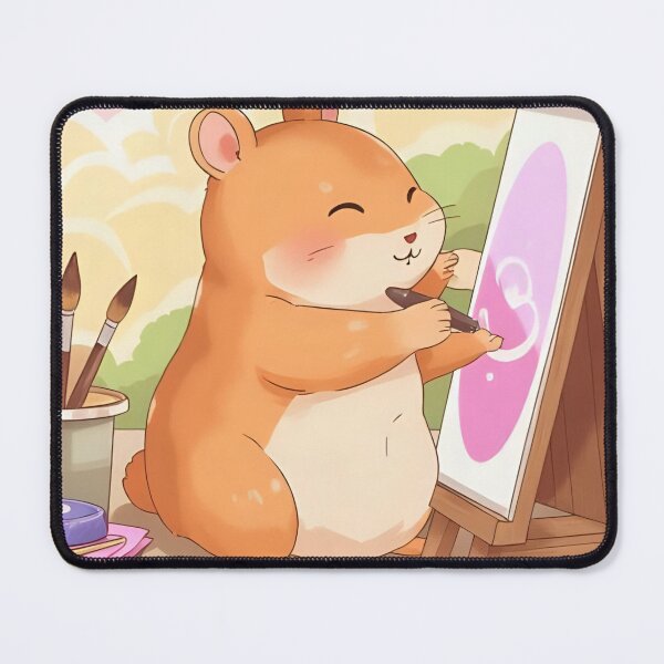 Item preview, Hamster Artist - Kawaii Illustration for Art and Creativity Lovers designed and sold by Nova-Moon.