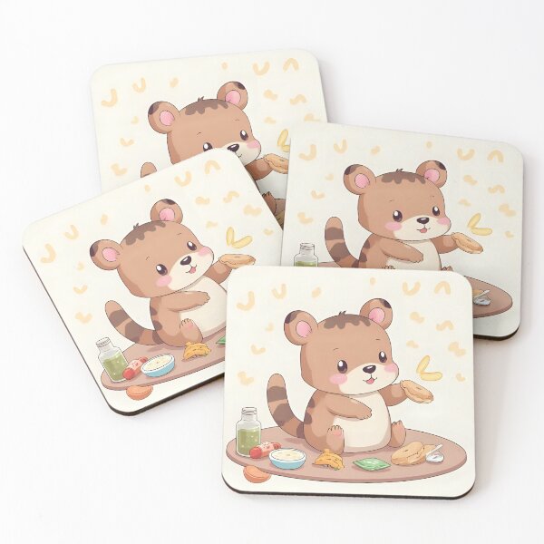 Item preview, Kawaii Lemur with Cookies - Cute Illustration of an Adorable Animal. designed and sold by Nova-Moon.
