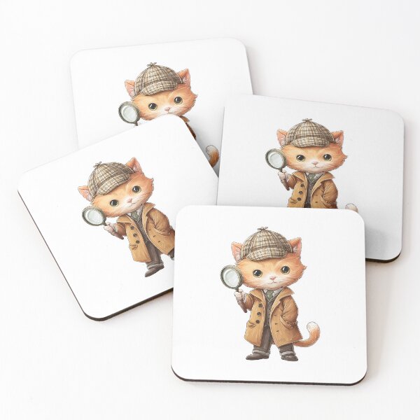Item preview, Detective Cat Sticker designed and sold by Chris349.