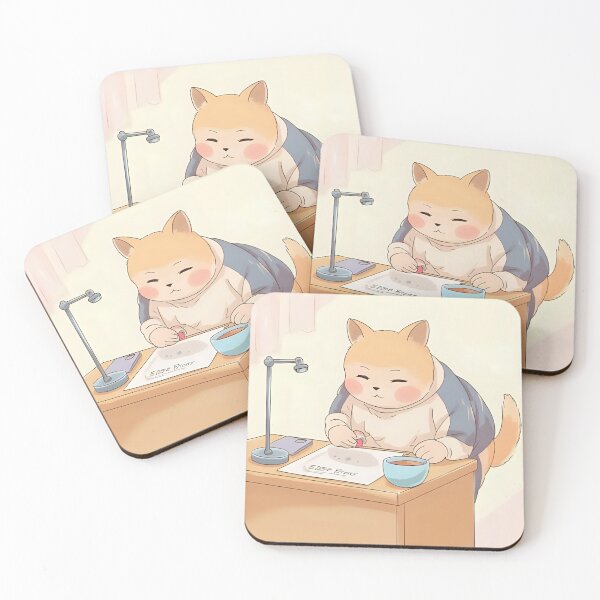 Item preview, Writer Dog - Vintage Illustration of a Shiba Inu Working at His Desk designed and sold by Nova-Moon.