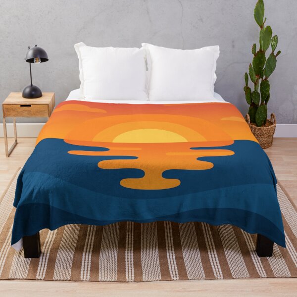 Item preview, Warm Sunset Horizon Calming Ocean View designed and sold by Vector Jack.