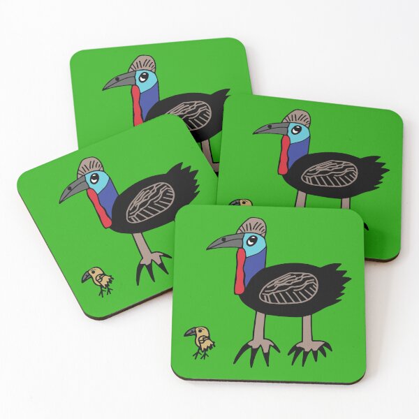 Item preview, Cassowary and Chick by Everything Eli designed and sold by EverythingEli.