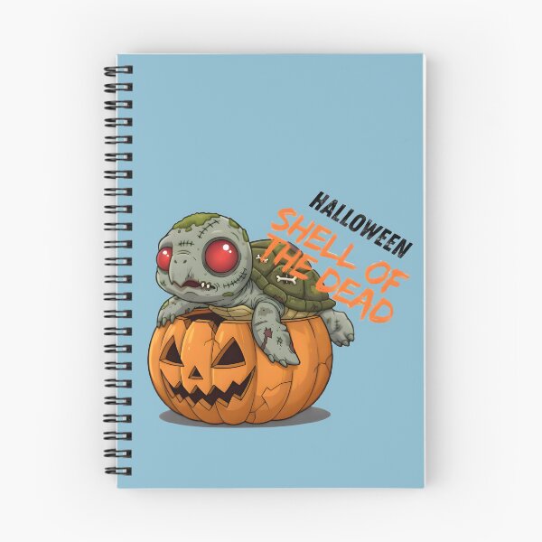 Aperçu de l'œuvre Tortue zombie sombre – Dessin animé effrayant pour Halloween 2025 créée et vendue par PreeCha Art & Co..