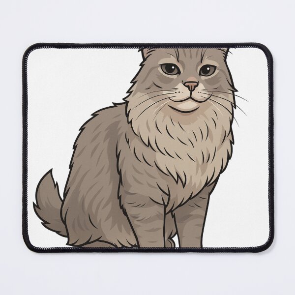 Item preview, Long-haired gray Maine Coon cat designed and sold by Marlië.Art.