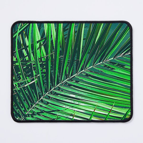 Item preview, Green Emerald-Hues Exotic Palm Leaf Close-Up designed and sold by DEC02.