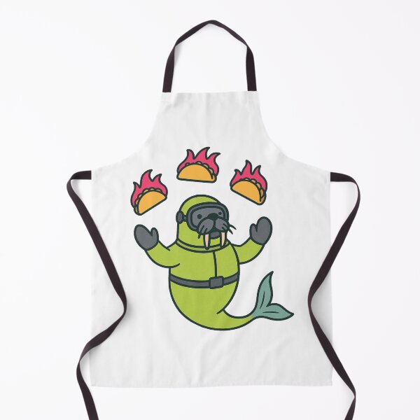 Item preview, Walrus Juggling Flaming Tacos designed and sold by WhatevrWrksMrch.