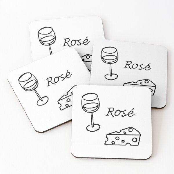 Item preview, Rosé and Cheese Illustration | Minimalist Wine Lover Design | Girly Aesthetic Wall Art designed and sold by InSeptember.