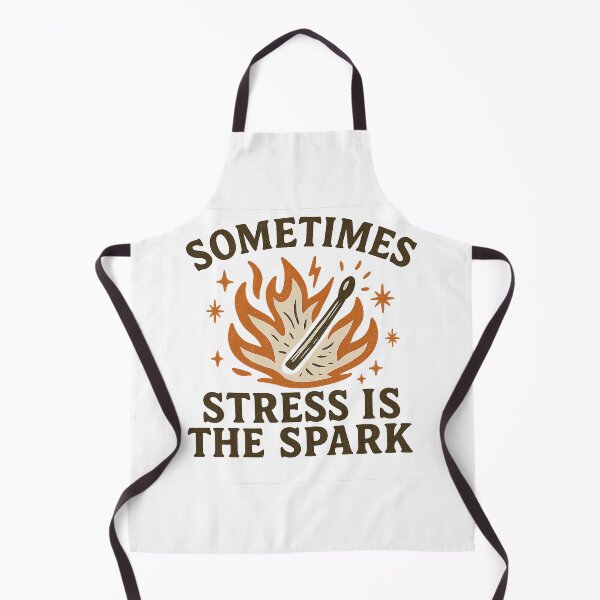 Item preview, Sometimes Stress Is the Spark Motivational Logo Design designed and sold by Artivio2025.