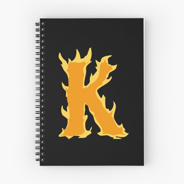 Item preview, Fire Letter K Typography – Flaming Alphabet Art designed and sold by uncoXab.
