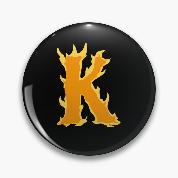 Item preview, Fire Letter K Typography – Flaming Alphabet Art designed and sold by uncoXab.