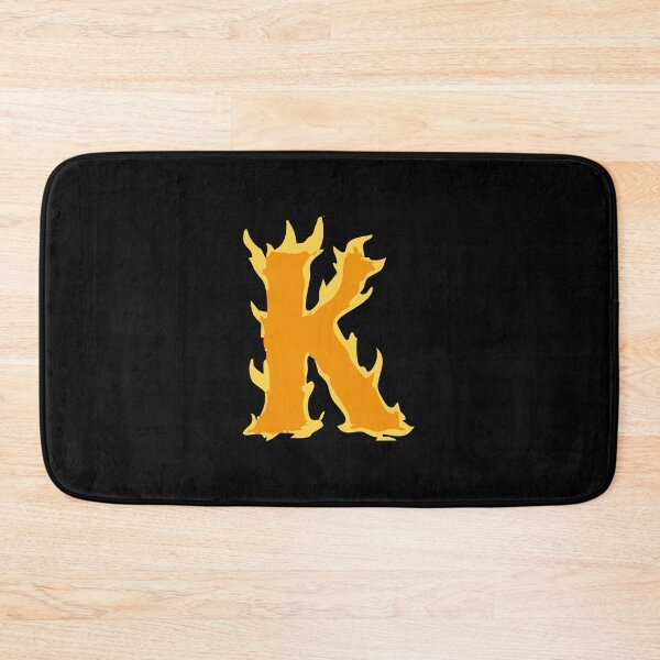 Item preview, Fire Letter K Typography – Flaming Alphabet Art designed and sold by uncoXab.