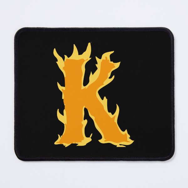 Item preview, Fire Letter K Typography – Flaming Alphabet Art designed and sold by uncoXab.