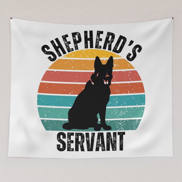Item preview, Shepherd's Servant – Funny German Shepherd Dog Vintage Sunset Design designed and sold by Fredster1966.