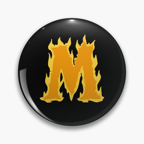 Item preview, Fire Letter M Typography – Flaming Alphabet Art designed and sold by uncoXab.