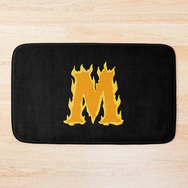 Item preview, Fire Letter M Typography – Flaming Alphabet Art designed and sold by uncoXab.