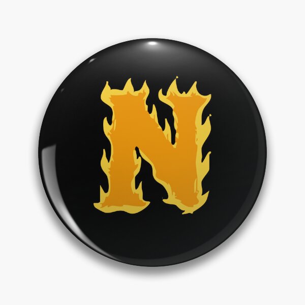 Item preview, Fire Letter N Typography – Flaming Alphabet Art designed and sold by uncoXab.