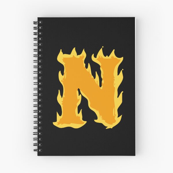 Item preview, Fire Letter N Typography – Flaming Alphabet Art designed and sold by uncoXab.
