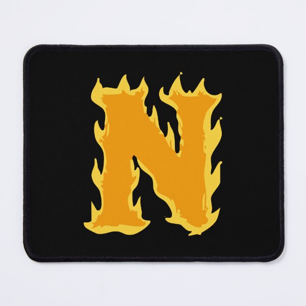 Item preview, Fire Letter N Typography – Flaming Alphabet Art designed and sold by uncoXab.