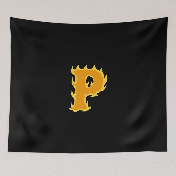 Item preview, Fire Letter P Typography – Flaming Alphabet Art designed and sold by uncoXab.
