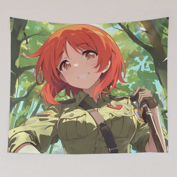 Item preview, Nishizumi Miho Girls und Panzer Anime Courageous Tank Commander designed and sold by CarlosBender.