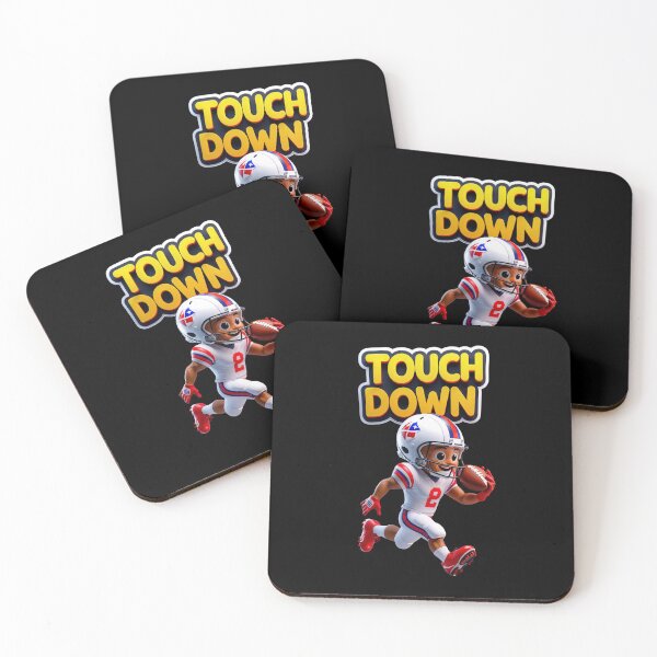 Item preview, Cartoon American Football Player Running for Touchdown designed and sold by Art & Heart.