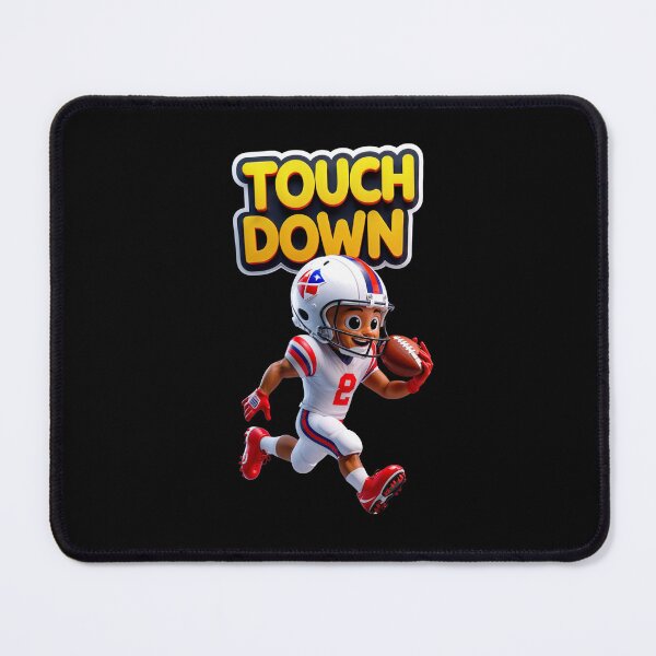 Item preview, Cartoon American Football Player Running for Touchdown designed and sold by Art & Heart.
