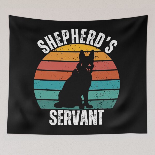 Item preview, Shepherd's Servant – Funny German Shepherd Dog Vintage Sunset Design designed and sold by Fredster1966.