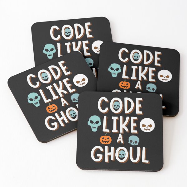 Item preview, Code Like a Ghoul – Funny Halloween Developer Design designed and sold by Coaster Culture Industries.