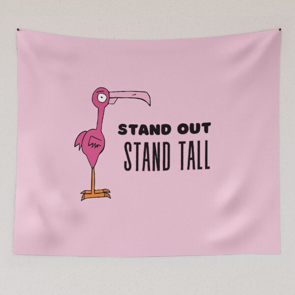 Item preview, Stand Out Stand Tall Flamingo by Everything Eli designed and sold by EverythingEli.