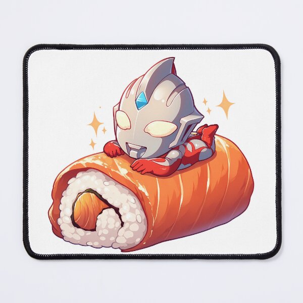 Item preview, Chibi Sushi Nigiri Ultraman Hero Anime Kawaii designed and sold by CarlosBender.